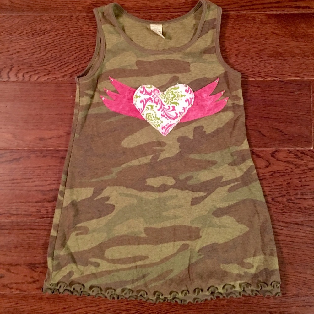 Girls camo tunic/dress size 5/6